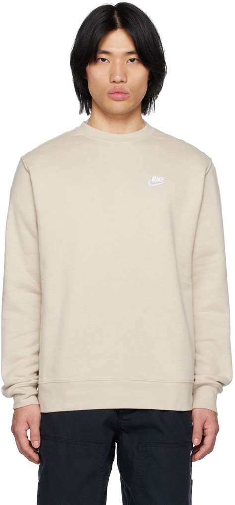 nike sweatshirt beige herren|1989 Nike sweatshirt.